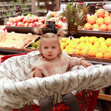 Shopping Cart Cover - Gray Arrows