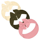 Baby Girl Headbands and bows - Nylon Headband Fits newborn toddler infant girls