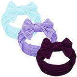 Baby Girl Headbands and bows - Nylon Headband Fits newborn toddler infant girls