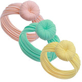 Baby Girl Headbands and bows - Nylon Turban Round Knot Headband Fits newborn toddler infant girls
