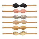Baby Girl Headbands and bows - Nylon Headband Fits newborn toddler infant girls (Assorted Mix)