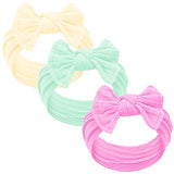 Baby Girl Headbands and bows - Nylon Headband Fits newborn toddler infant girls