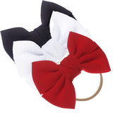 Baby Girl XL Bow Headbands Black, White, Red