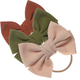 Baby Girl XL Bow Headbands Sienna, Sage, Beige