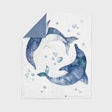 Under the Sea Dolphins Crib Bedding Set