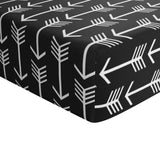 Crib Sheet - Black White Arrow