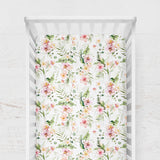 Elephants Peach  Crib Bedding Set