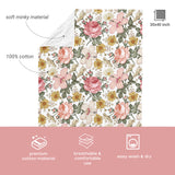 Vintage bright floral Baby Blankets