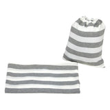 GRAY & WHITE STRIPE