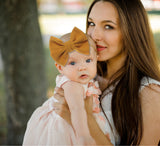 Baby Girl XL Bow Headbands Sienna, Sage, Mustard