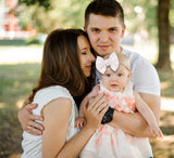 Baby Girl XL Bow Headbands Black, White, Red