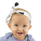 Baby Girl Knotted Headbands - 10 Pack (Modern Designs Collection)