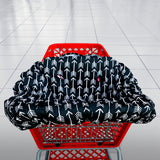Shopping Cart Cover - Black White Arrows