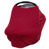 BLACK & RED THIN STRIPE