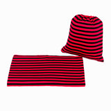 BLACK & RED THIN STRIPE