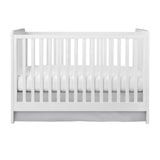 Gray Crib Skirt, Crib Skirt for Baby Bed, Crib Skirt for Nursery Room Decor