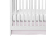 Gray Crib Skirt, Crib Skirt for Baby Bed, Crib Skirt for Nursery Room Decor