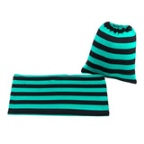 BLACK & TEAL STRIPE