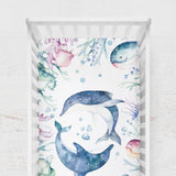 Under the Sea Dolphins Crib Bedding Set