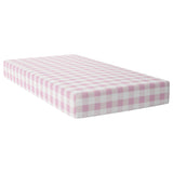 Pink Plaid Crib Sheet