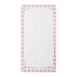 Pink Plaid Crib Sheet