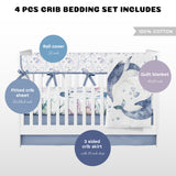 Under the Sea Dolphins Crib Bedding Set