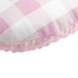 Nursing Pillow Cover - Pink Plaid