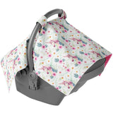 Floral Unicorn Carseat Canopy