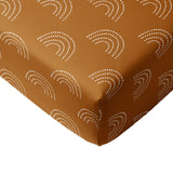 Crib Sheets for boy 100% Cotton Fitted Crib Sheet Set Perfect for Baby Fits Standard Toddler Mattress Sienna rainbows