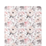 Crib Sheets 100% Cotton Fitted Crib Sheet Set Perfect for Baby Fits Standard Toddler Mattress Peonies