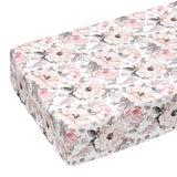 Crib Sheets 100% Cotton Fitted Crib Sheet Set Perfect for Baby Fits Standard Toddler Mattress Peonies