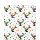 Crib Sheets for boy 100% Cotton Fitted Crib Sheet Set Perfect for Baby Fits Standard Toddler Mattress Floral deer