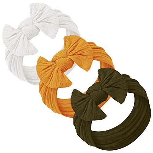 Baby Girl Headbands and bows - Nylon Headband Fits newborn toddler infant girls