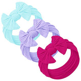 Baby Girl Headbands and bows - Nylon Headband Fits newborn toddler infant girls