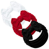 Baby Girl Headbands and bows - Nylon Headband Fits newborn toddler infant girls
