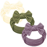 Baby Girl Headbands and bows - Nylon Headband Fits newborns toddlers infants girls