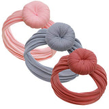 Baby Girl Headbands and bows - Nylon Turban Round Knot Headband Fits newborn toddler infant girls