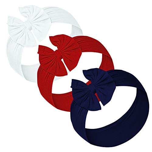 Baby Girl Headbands and bows - Nylon Headband Fits newborn toddler infant girls