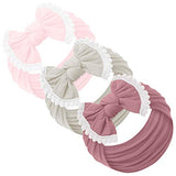 Baby Girl Headbands and bows - Nylon Headband Fits newborn toddler infant girls