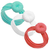 Baby Girl Headbands and bows - Nylon Turban Round Knot Headband Fits newborn toddler infant girls