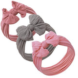 Baby Girl Headbands and bows - Nylon Headband Fits newborns toddlers infants girls