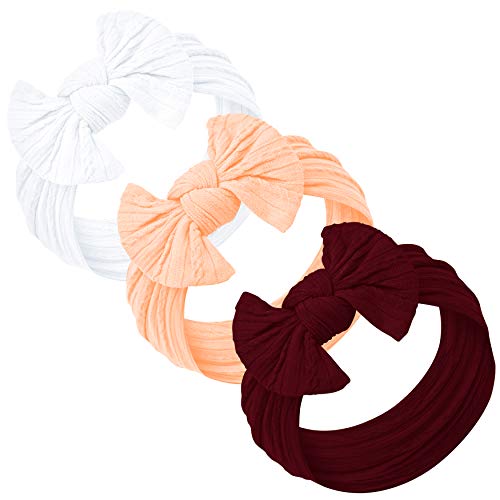 Baby Girl Headbands and bows - Nylon Headband Fits newborn toddler infant girls