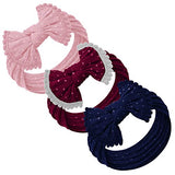 Baby Girl Headbands and bows - Nylon Headband Fits newborn toddler infant girls