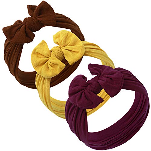 Baby Girl Headbands and bows - Nylon Headband Fits newborns toddlers infants girls
