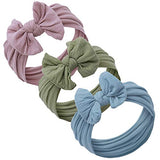 Baby Girl Headbands and bows - Nylon Headband Fits newborns toddlers infants girls