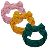 Baby Girl Headbands and bows - Nylon Headband Fits newborns toddlers infants girls