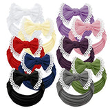 Baby Girl Headbands and bows - Nylon Headband Fits newborn toddler infant girls lace trim