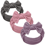 Baby Girl Headbands and bows - Nylon Headband Fits newborns toddlers infants girls