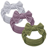 Baby Girl Headbands and bows - Nylon Headband Fits newborns toddlers infants girls