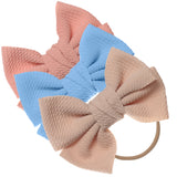 Baby Girl XL Bow Headbands Pink, Blue, Beige